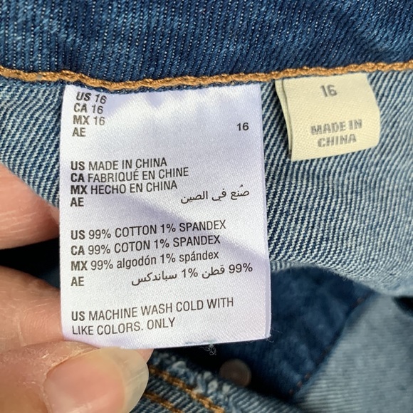 NWOT.  Style & Co Jean skirt.  Size 16 - Picture 10 of 11